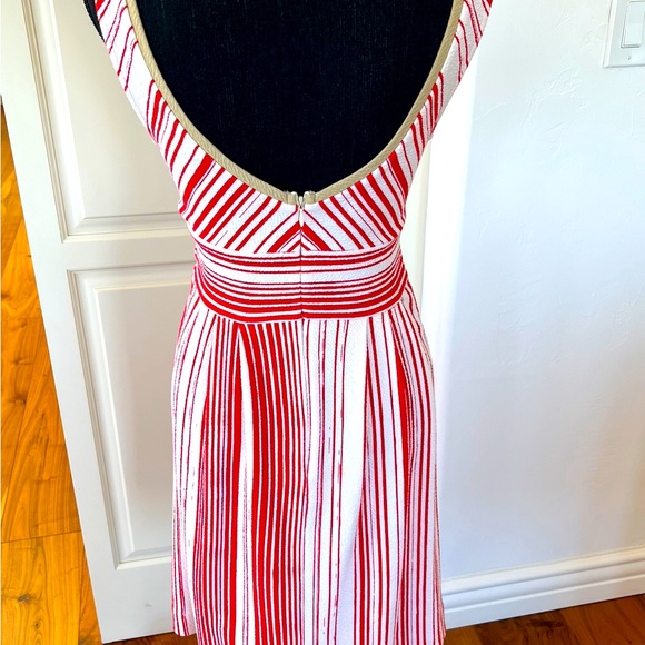 ANTHROPOLOGIE MIDI DRESS V NECK SZ-M LIKE NEW SZ-6 โค๏ธ๐ฅฐ๐ - Picture 2 of 3